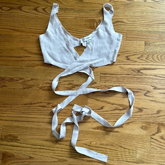 NWT the drop Malika top size medium cream - Picture 2 of 4